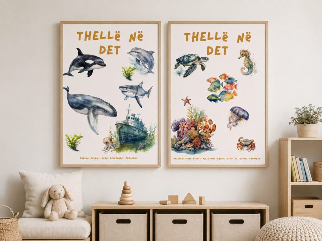 Thellë në det – set me dy postera për fëmijë · 1