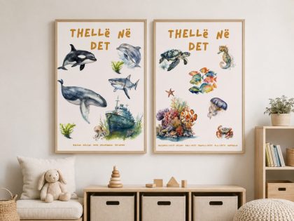 Thellë në det – set me dy postera për fëmijë