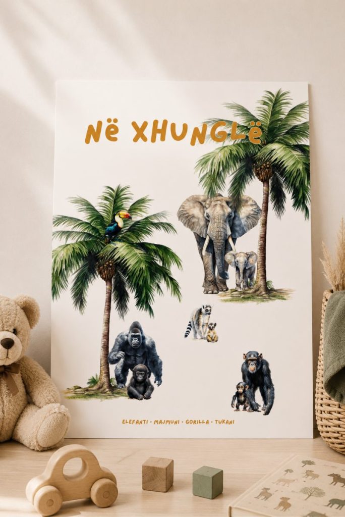 Në xhungël – set me dy postera për fëmijë · 2