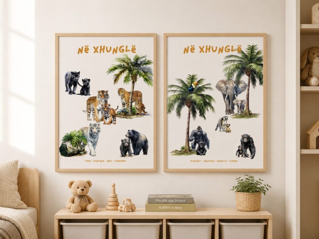 Në xhungël – set me dy postera për fëmijë · 4